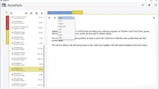 Notepack screenshot