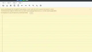 Notepad screenshot