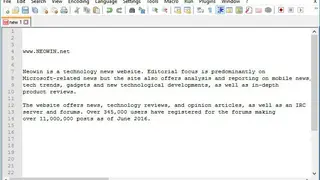 Notepad++ screenshot