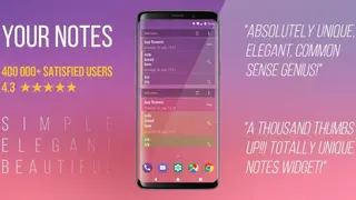 Notes Widget Reminder screenshot