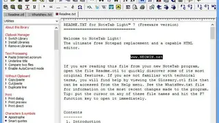 NoteTab screenshot