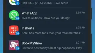 Notification History Log screenshot