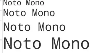 Noto Mono screenshot