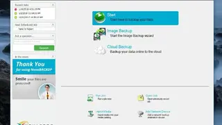 NovaBACKUP screenshot