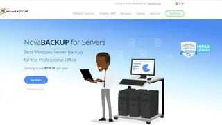 NovaBACKUP for Servers screenshot