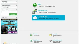 NovaBackup Software screenshot