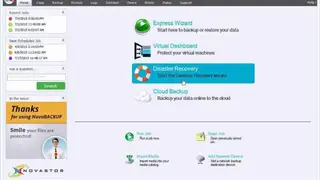 NovaBackup Software screenshot