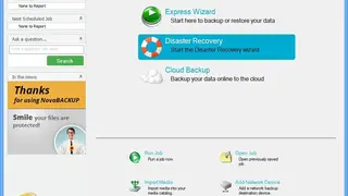 NovaBackup Software screenshot