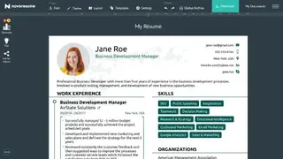 Novorésumé screenshot