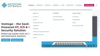 Nozomi Networks Vantage screenshot