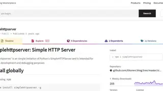NPM SimpleHTTPServer screenshot