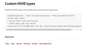 NPM SimpleHTTPServer screenshot