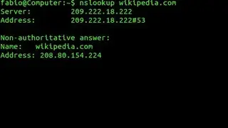 NSLOOKUP screenshot