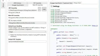 NSwagCodeGenerator screenshot