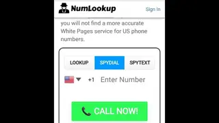 NumLookup screenshot
