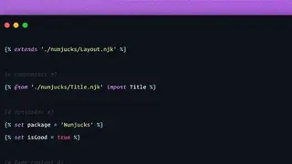 Nunjucks screenshot