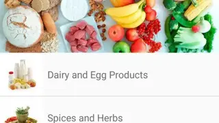 Nutrition facts screenshot