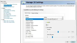 NVIDIA Control Panel screenshot