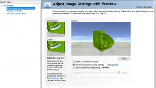 NVIDIA Control Panel screenshot