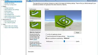 NVIDIA Control Panel screenshot