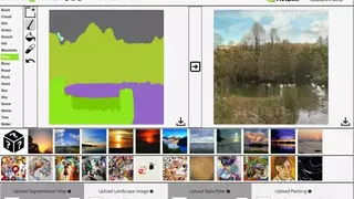 Nvidia GauGAN screenshot