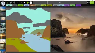 Nvidia GauGAN screenshot