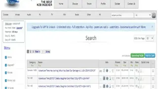Nzbplanet screenshot