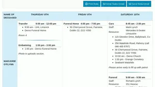 Obit Funeral Management screenshot