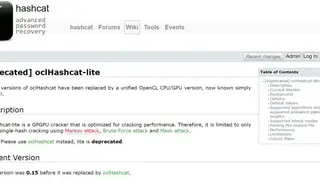 OClHashcat-Lite screenshot