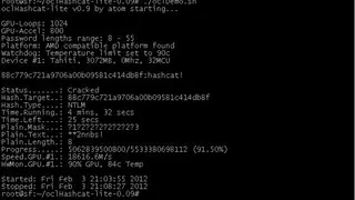 OClHashcat-Plus screenshot