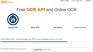 OCR.space Online OCR screenshot