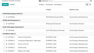 Odoo PLM screenshot