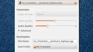 OggConvert screenshot