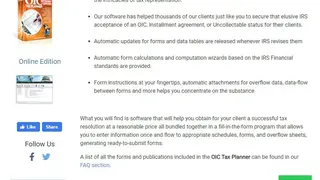 OIC Tax Planner screenshot