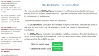 OIC Tax Planner screenshot