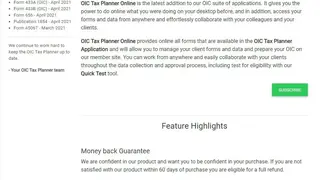 OIC Tax Planner screenshot
