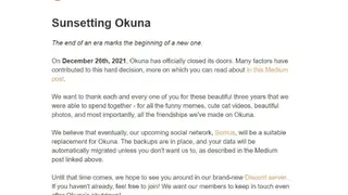 Okuna screenshot