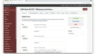 Omeka screenshot