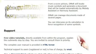 OMeR screenshot