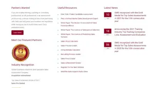 OMG Sales Assessments screenshot