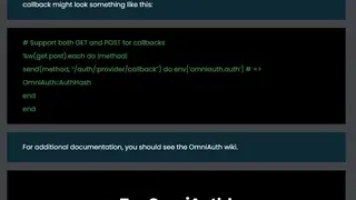 OmniAuth screenshot