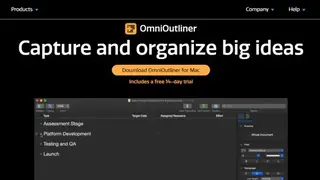 OmniOutliner screenshot