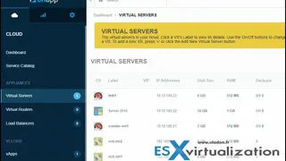 OnApp VMware screenshot