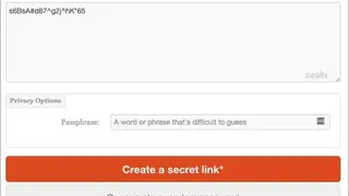 One-Time Secret screenshot