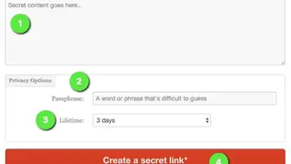 One-Time Secret screenshot