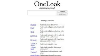 Onelook screenshot