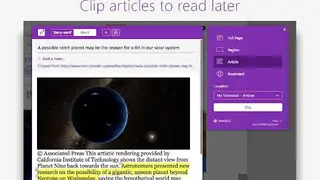 Onenote Web Clipper screenshot