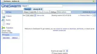 OneSwarm screenshot