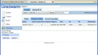 OneSwarm screenshot