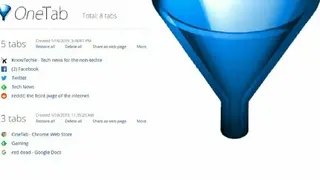 OneTab screenshot